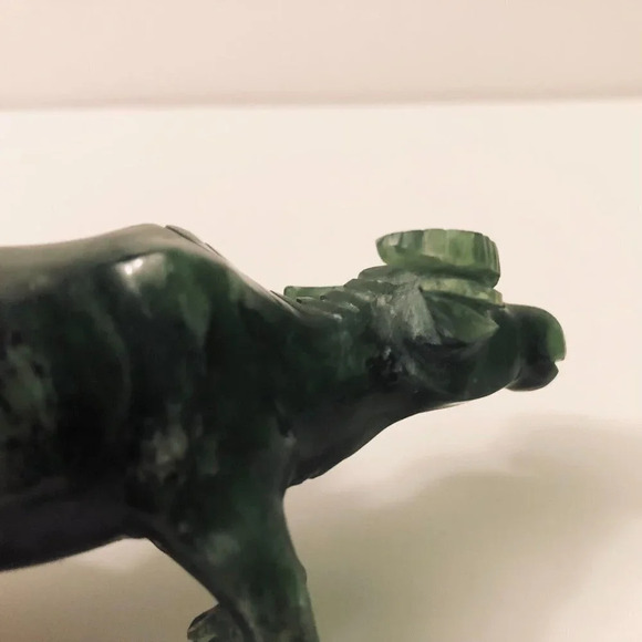 Vintage Stone  Water Buffalo 4 Inch Long Figurine - Picture 15 of 16